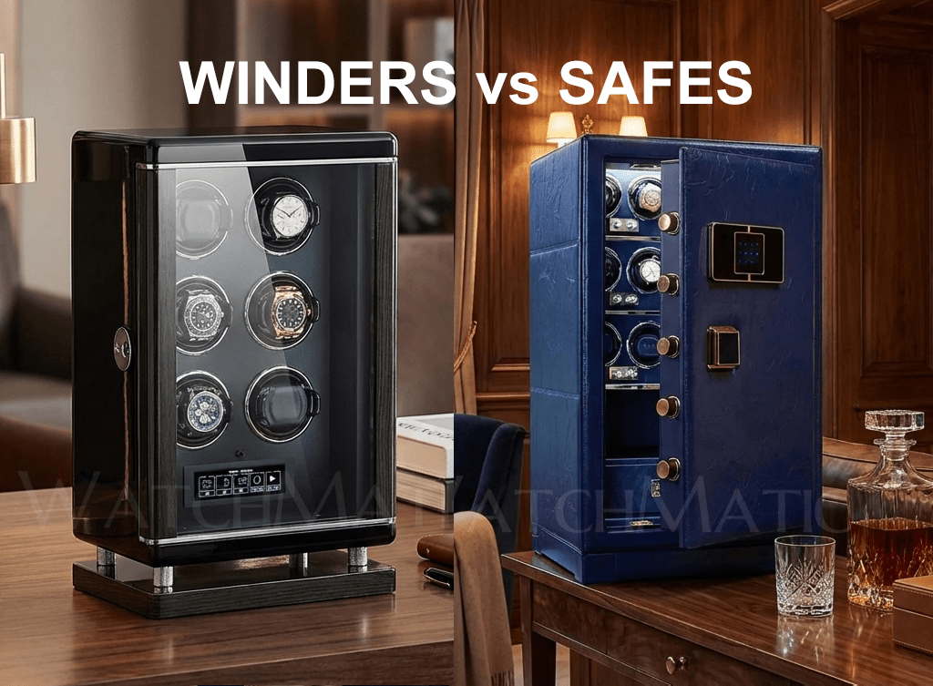 Watch Winder vs. Watch Winder Safe: When Should You Upgrade Your Storage? - WatchMatic
