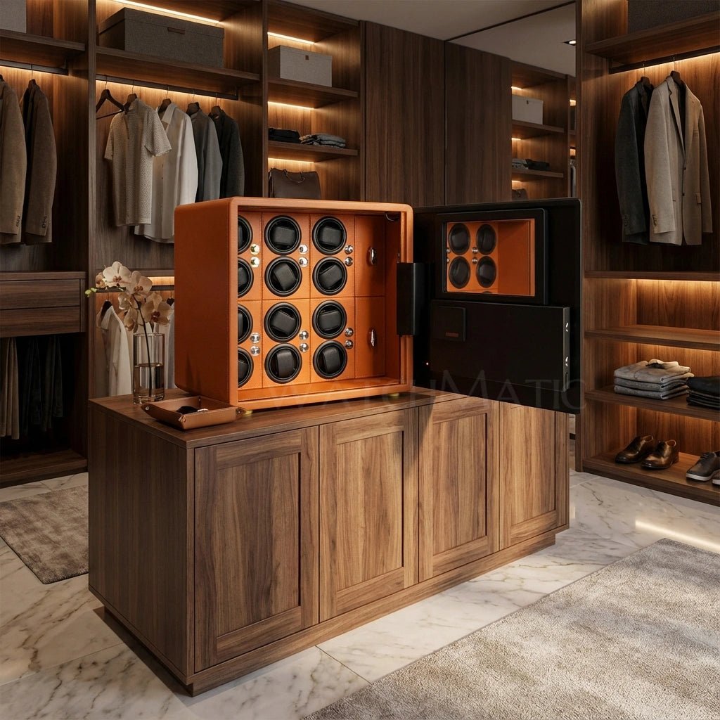 WatchMatic Kovra Vault Series 12 - Watch Winder Safe Box - WatchMatic