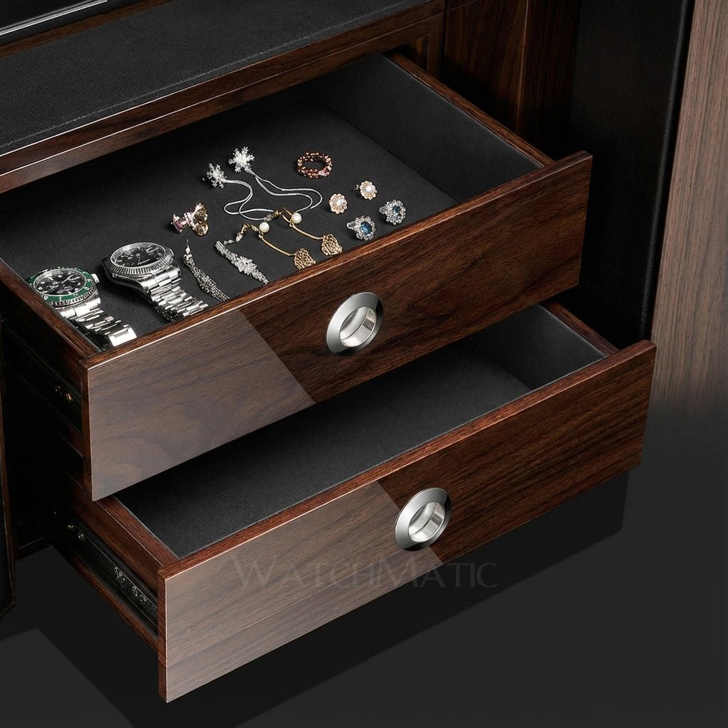 WatchMatic SecureSpin Vault 9 - Watch Winder Safe Box - WatchMatic