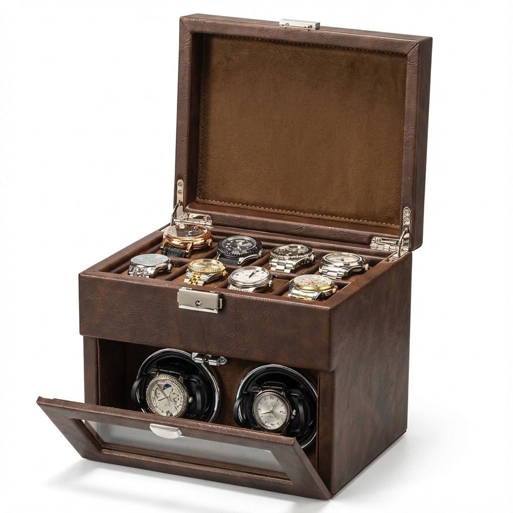 WATCHMATIC Strix Trunk Double Watch Winder 14:350686W148ZZ - WatchMatic